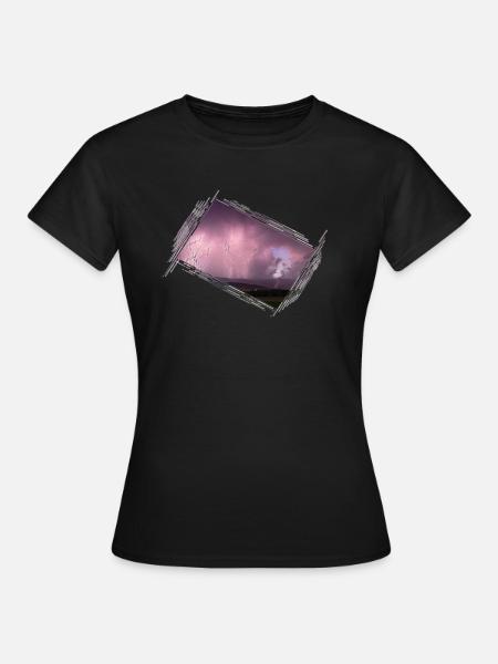 Gewitter - Frauen T-Shirt - Schwarz