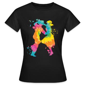 Tanzen Swing 60s Boogie Woogie - Frauen T-Shirt - Schwarz - Vorne - AI Model Female 172 dark (172cm)