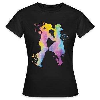 Tanzen Swing 60s Boogie Woogie - Frauen T-Shirt - Schwarz - Vorne - AI Model Female 172 dark (172cm)