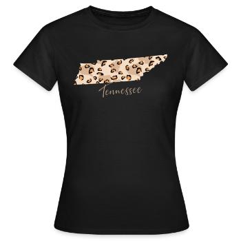État du Tennessee Leo Tennessee - T-shirt Femme - noir - Devant - AI Model Female 172 dark (172cm)