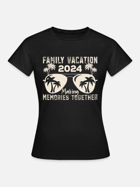 Sommerurlaub Familienurlaub - Frauen T-Shirt - Schwarz