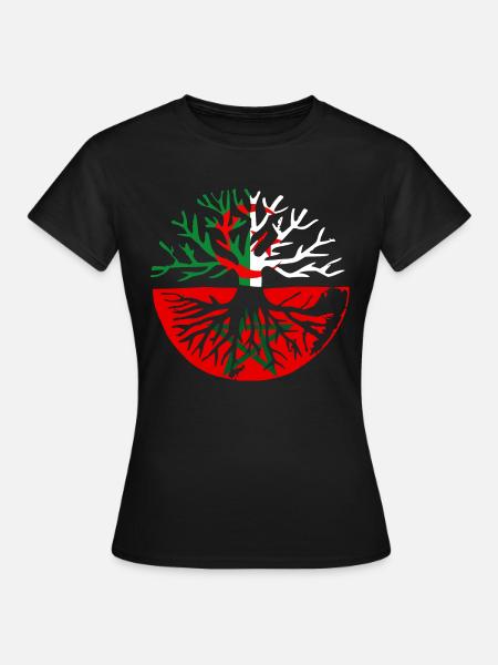 Maroc Algérie Mes Racines Khawa Khawa - T-shirt Femme - noir