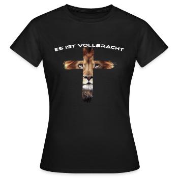 Der Sieg ist errungen - Es ist vollbracht! - Frauen T-Shirt - Schwarz - Vorne - AI Model Female 172 dark (172cm)