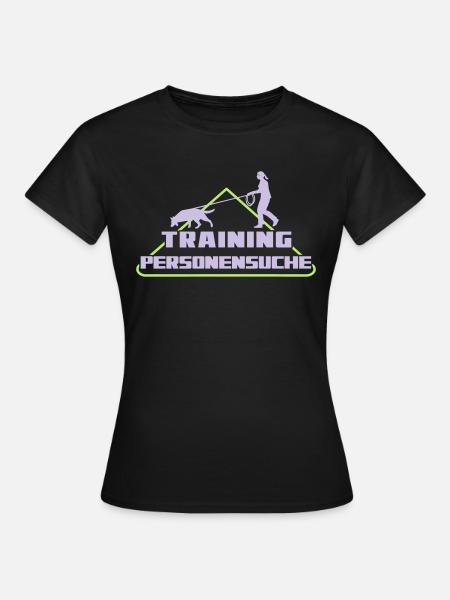 TRAINING PERSON SEARCH WOMAN - Women's T-Shirt - black