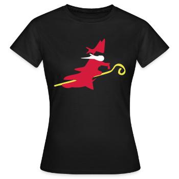 Saint Nicolas - T-shirt Femme - noir - Devant - AI Model Female 172 dark (172cm)