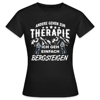 alpinisme - T-shirt Femme - noir - Devant - AI Model Female 172 dark (172cm)