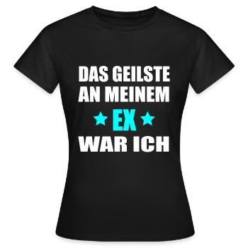 La chose la plus excitante avec mon ex, c’était moi - cadeau - T-shirt Femme - noir - Devant - AI Model Female 172 dark (172cm)