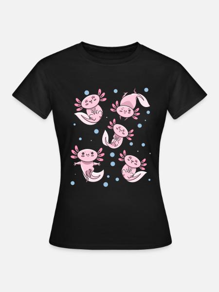 Axolotl Many Axolotls Cute Axolotl Lover Axolotls - Dame-T-shirt - sort