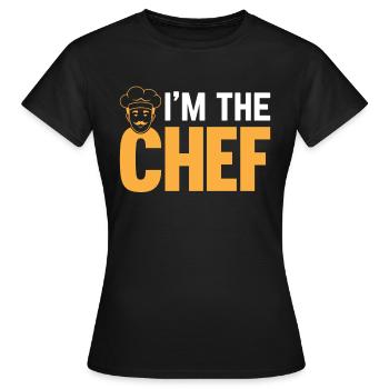 Drôle de chef cuisinier - Je suis le chef - T-shirt Femme - noir - Devant - AI Model Female 172 dark (172cm)