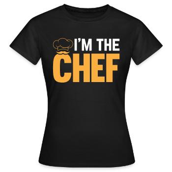 Cooking Cook Funny Cooking Chef - Je suis le chef - T-shirt Femme - noir - Devant - AI Model Female 172 dark (172cm)
