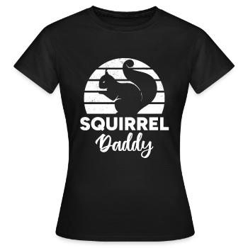 Écureuil Propriétaire Écureuil Papa Écureuil Papa Écureuil Papa Écureuil - T-shirt Femme - noir - Devant - AI Model Female 172 dark (172cm)