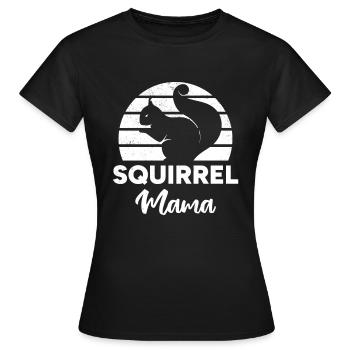 Squirrel Owner Squirrel Mama Squirrel Mom Squirrel - Women's T-Shirt - black - Front - AI Model Female 172 dark (172cm)