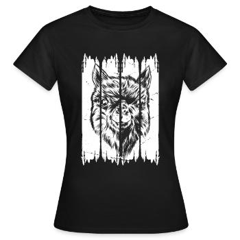 Alpaga Llama Head Llama Farmer - Llamas Llama - T-shirt Femme - noir - Devant - AI Model Female 172 dark (172cm)