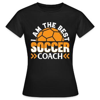 Arbitre de football Entraîneur de football - Je suis le meilleur Socc - T-shirt Femme - noir - Devant - AI Model Female 172 dark (172cm)