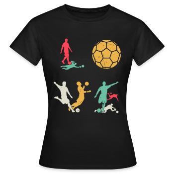 Soccer LOVE Soccer Player - Soccer Lover - Frauen T-Shirt - Schwarz - Vorne - AI Model Female 172 dark (172cm)