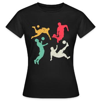 Soccer Sports Soccer Game - Soccer Players - Frauen T-Shirt - Schwarz - Vorne - AI Model Female 172 dark (172cm)
