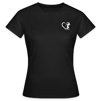 Soccer Player Soccer Heart Soccer Player Heart - Frauen T-Shirt - Schwarz - Vorne - AI Model Female 172 dark (172cm)