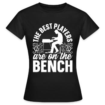 Pianiste Pianiste - Les meilleurs joueurs sont sur le - T-shirt Femme - noir - Devant - AI Model Female 172 dark (172cm)
