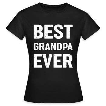 Meilleur grand-père de tous les temps - Meilleur grand-père - Fête des pères - T-shirt Femme - noir - Devant - AI Model Female 172 dark (172cm)