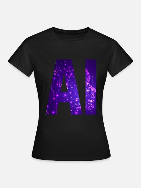 AI Artificial Intelligence - Frauen T-Shirt - Schwarz