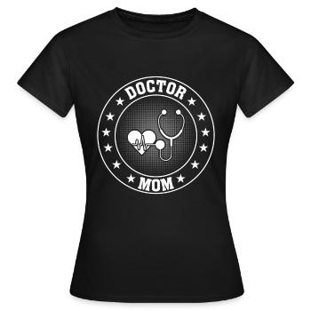 Médecin de l’hôpital Maman - T-shirt Femme - noir - Devant - AI Model Female 172 dark (172cm)