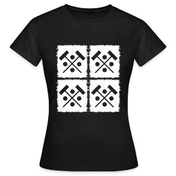 Maillet de croquet Balle de croquet Joueur de croquet Croquet - T-shirt Femme - noir - Devant - AI Model Female 172 dark (172cm)