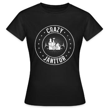Concierge fou - T-shirt Femme - noir - Devant - AI Model Female 172 dark (172cm)