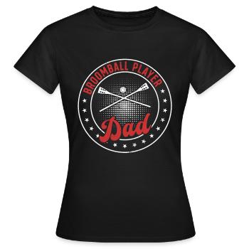 Ballon à balai Sports Joueur de ballon-balai Papa Ballon-balai - T-shirt Femme - noir - Devant - AI Model Female 172 dark (172cm)