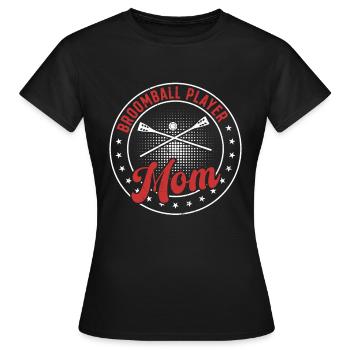 Ballon à balai Sports Joueur de ballon-balai Maman Ballon-balai - T-shirt Femme - noir - Devant - AI Model Female 172 dark (172cm)