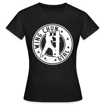 Wing Chun Fille Wing Chun Fille - T-shirt Femme - noir - Devant - AI Model Female 172 dark (172cm)