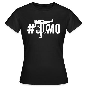 Sumo - #sumo - Sumo Martial Arts Japan Sumo Wrestl - Women's T-Shirt - black - Front - AI Model Female 172 dark (172cm)