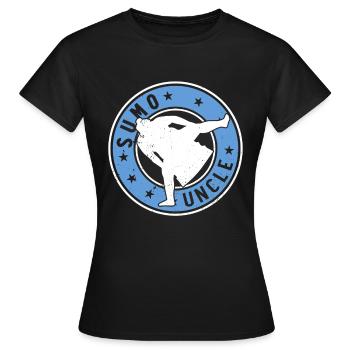 Sumo Fighter Uncle Sumo Wrestler Sumo Uncle Sumo - Women's T-Shirt - black - Front - AI Model Female 172 dark (172cm)