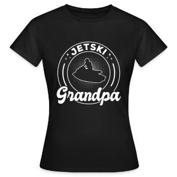 Jetski Grandpa Jetski Driver Jetski Grandpa Jetski - Frauen T-Shirt - Schwarz - Vorne - AI Model Female 172 dark (172cm)