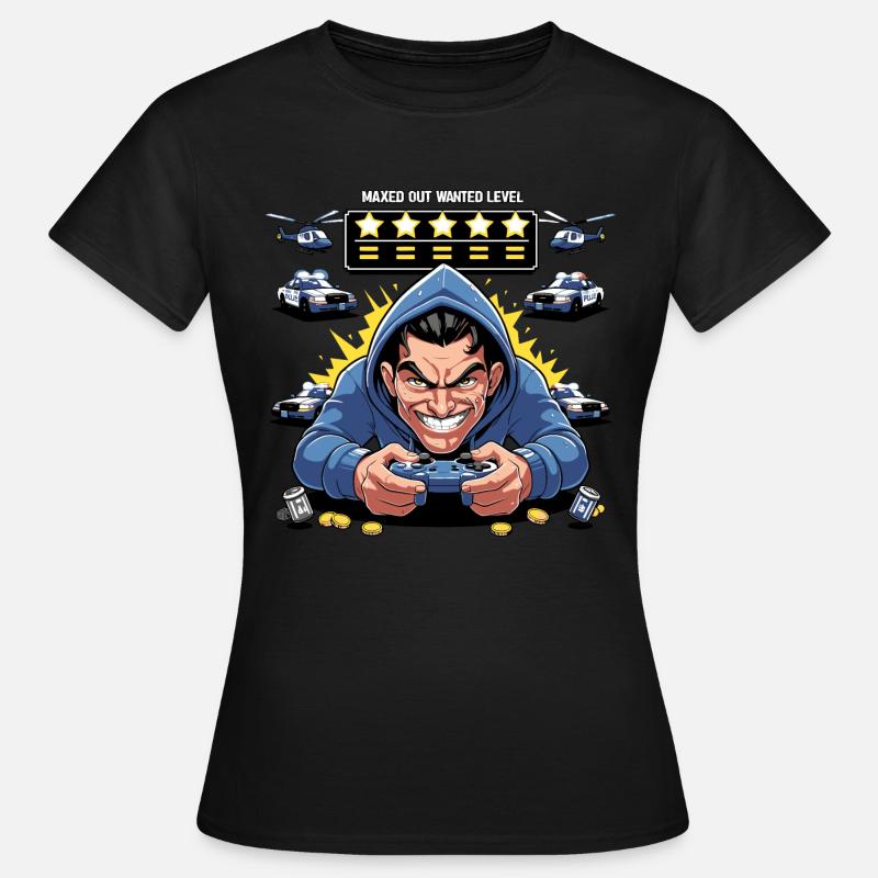 Design per giocatori open world - Maglietta da donna - nero