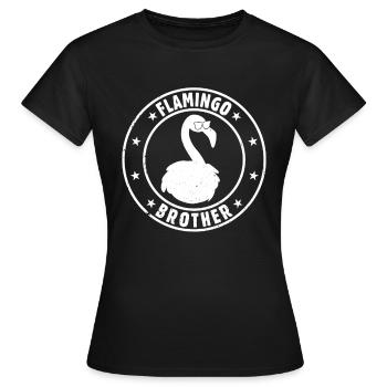 Flamingo Frère Flamingo Frère Flamingo - T-shirt Femme - noir - Devant - AI Model Female 172 dark (172cm)