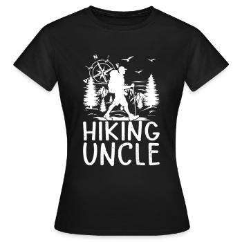 Hiking Uncle Hiking Lover Mountain Hiking Uncle - Frauen T-Shirt - Schwarz - Vorne - AI Model Female 172 dark (172cm)