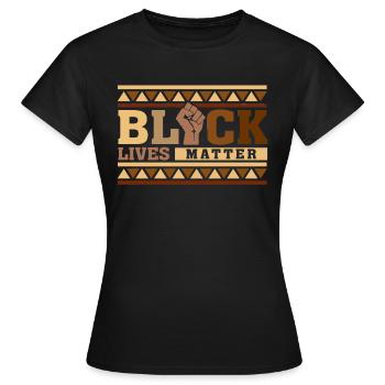 Black Lives Matter - T-shirt Femme - noir - Devant - AI Model Female 172 dark (172cm)