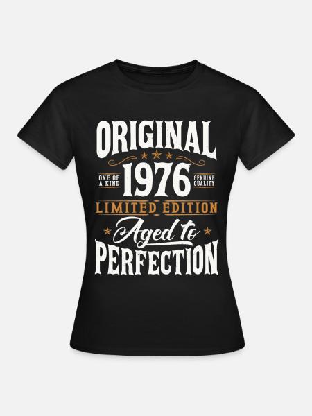 Jahrgang 1976 Original Vintage Geburtstag Geschenk - T-shirt dam - svart