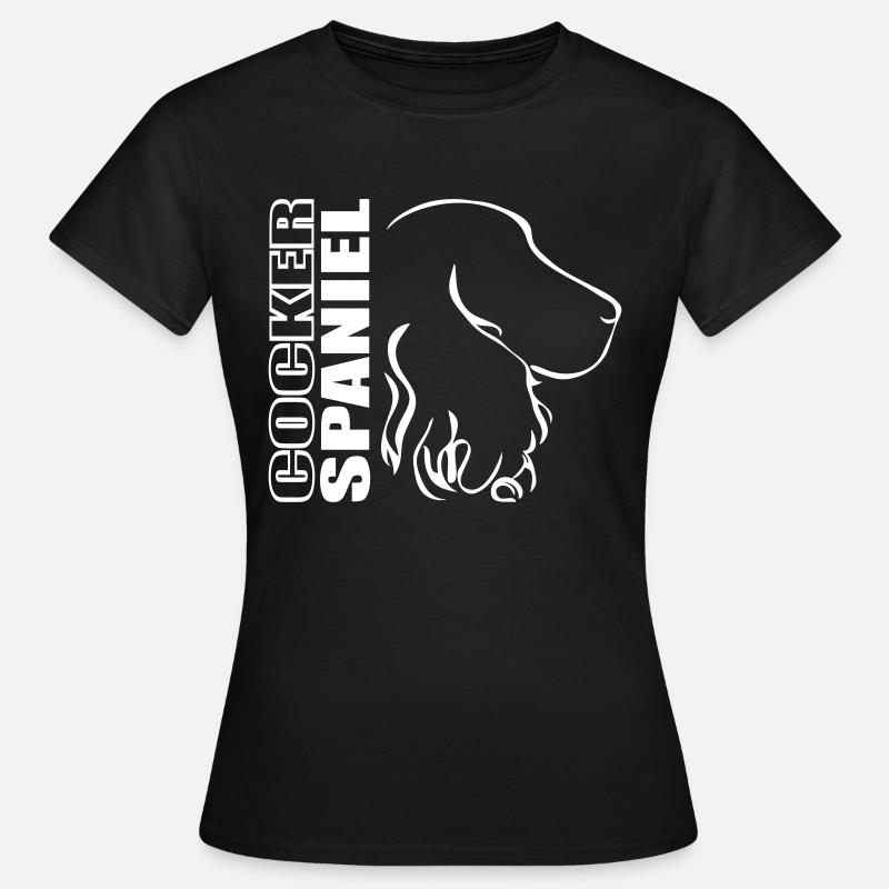 COCKER SPANIEL PROFIL - Frauen T-Shirt - Schwarz