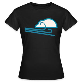 Weather Windy - Women's T-Shirt - black - Front - AI Model Female 172 dark (172cm)