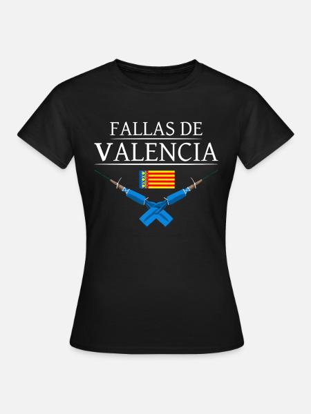 Pyro Fireworks Trueno Blue Falles De Valencia - T-shirt Femme - noir