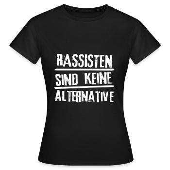 Les racistes ne sont pas une démonstration politique alternative - T-shirt Femme - noir - Devant - AI Model Female 172 dark (172cm)