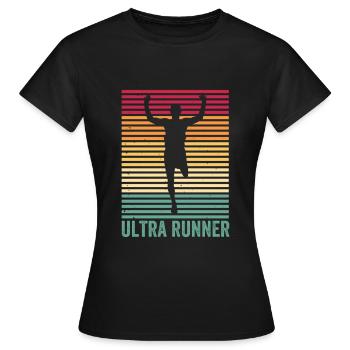 Ultramarathon Ultra Runner Joggen Laufen 100 km - Frauen T-Shirt - Schwarz - Vorne - AI Model Female 172 dark (172cm)