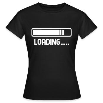 Loading .... Loading bar - Women's T-Shirt - black - Front - AI Model Female 172 dark (172cm)