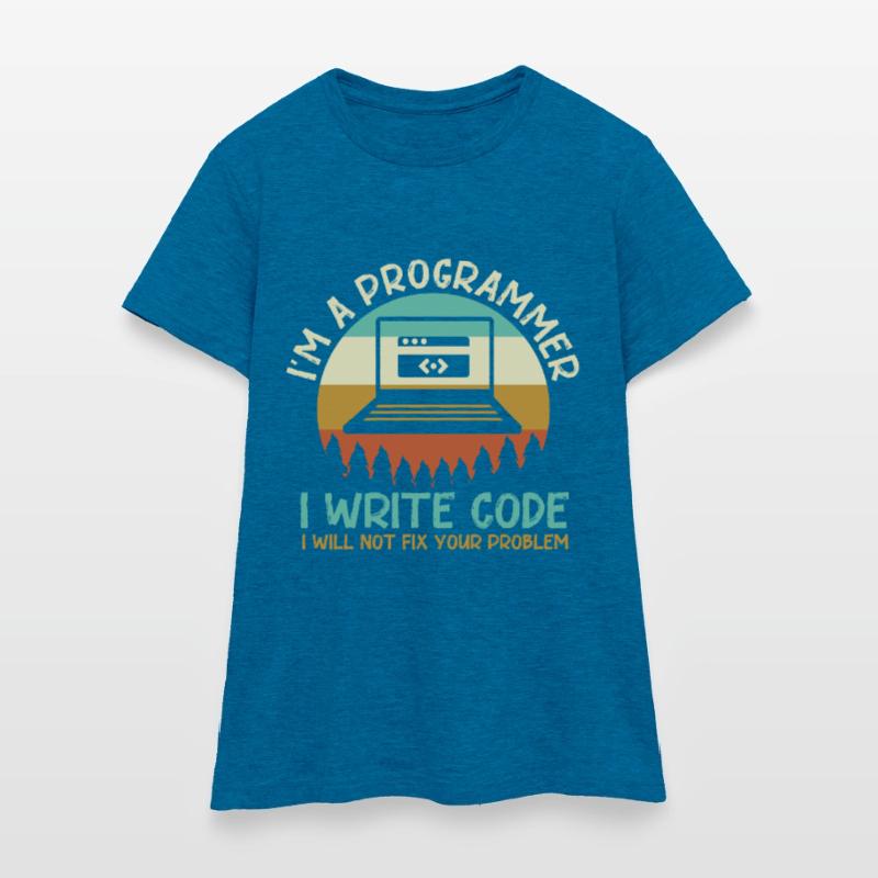 Programmeur Code Codage T-shirt Femme