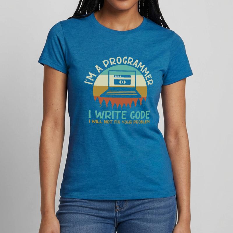 Programmeur Code Codage T-shirt Femme