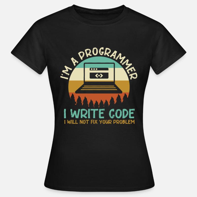 Programmer Code Coding - Women's T-Shirt - black