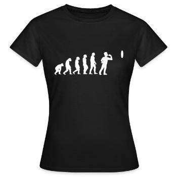 Fléchettes, joueurs de fléchettes - évolution - T-shirt Femme - noir - Devant - AI Model Female 172 dark (172cm)