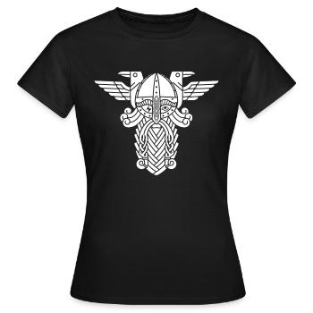 Odin - Frauen T-Shirt - Schwarz - Vorne - AI Model Female 172 dark (172cm)