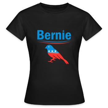 Bernie Sanders BlueBird 2020 Election President - Frauen T-Shirt - Schwarz - Vorne - AI Model Female 172 dark (172cm)